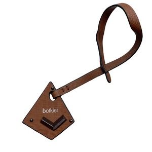 Botkier purse tag keychain, leather brown